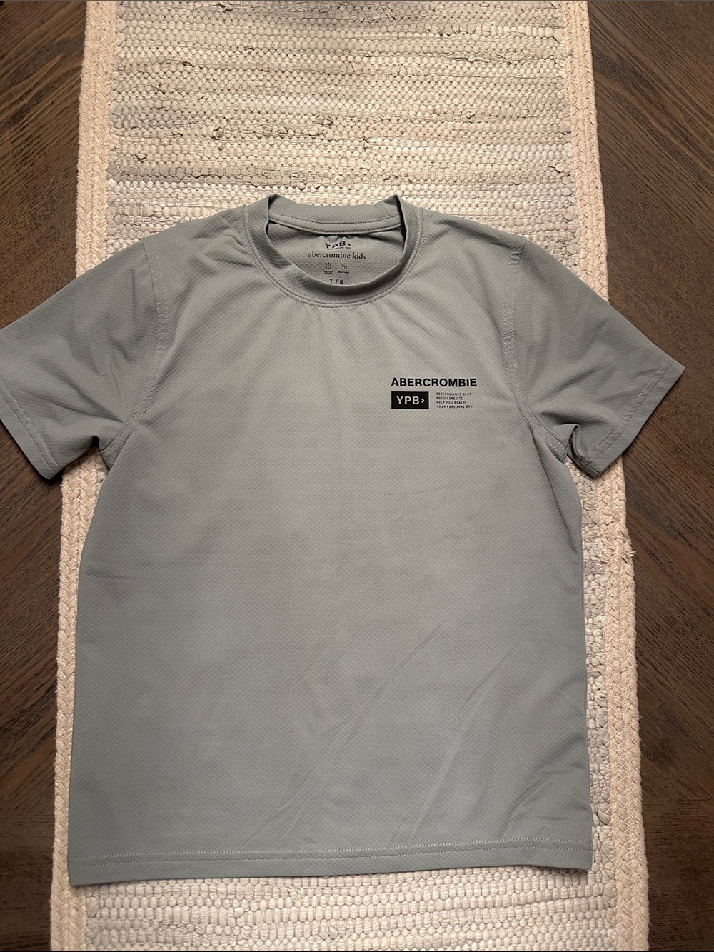 abercrombie kids Light Gray YPB Short Sleeve Crew Tee